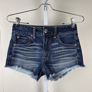 American Eagle Outfitters Hi Rise Festival Shorts Womens‎ 00 Cutoff Denim Jeans